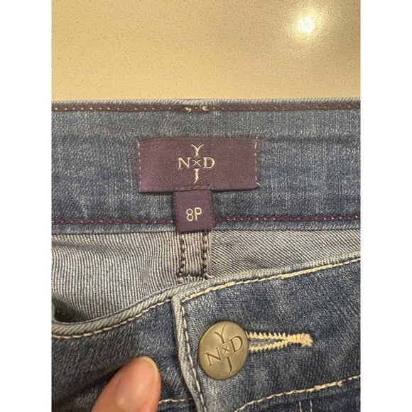NYDJ Womens Denim Jeans Size 8P Marilyn Straight - Picture 4 of 5
